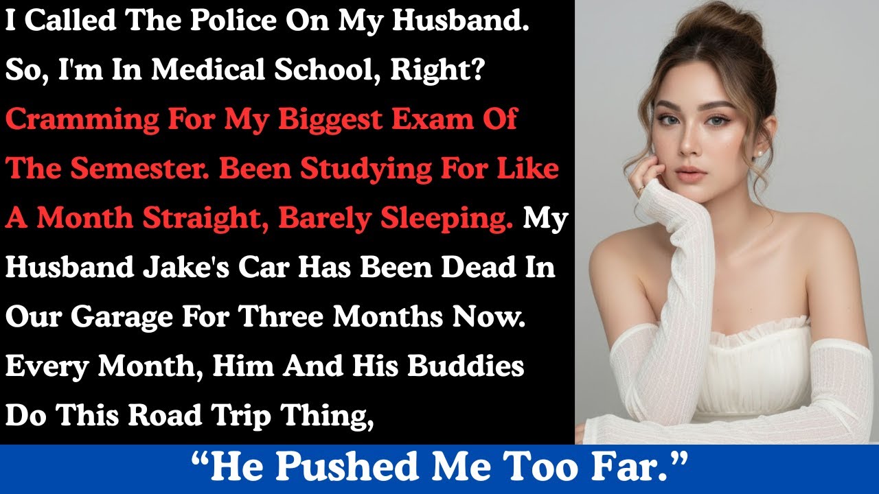 I called the police on my husband. So, I'm in medical school, right? Cramming for my biggest exam