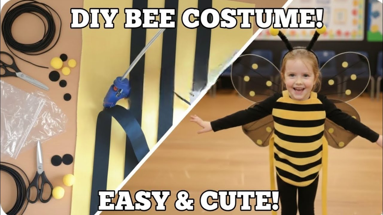 Arı Kostümü Yapımı | Diy Bee Costume #diy #kendinyap #recycle 