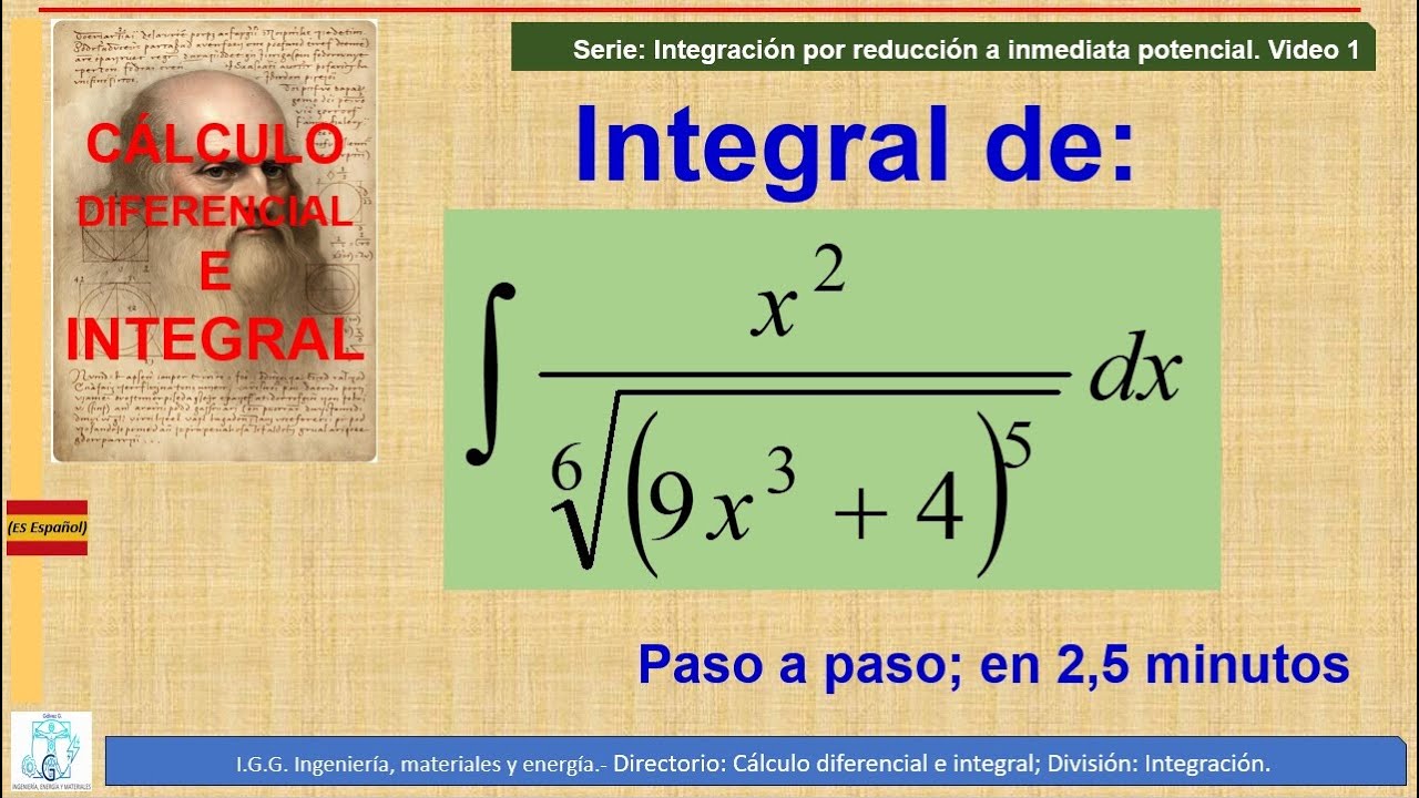 Integración por reducción a inmediata potencial. Video 1