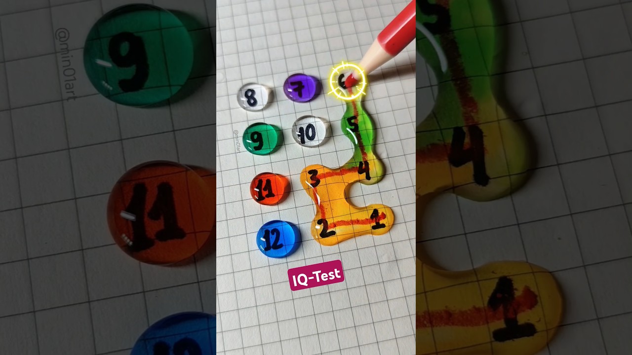 Vẽ một đường thẳng nối số từ 1 đến 12 #drawing #line #maths #shorts
