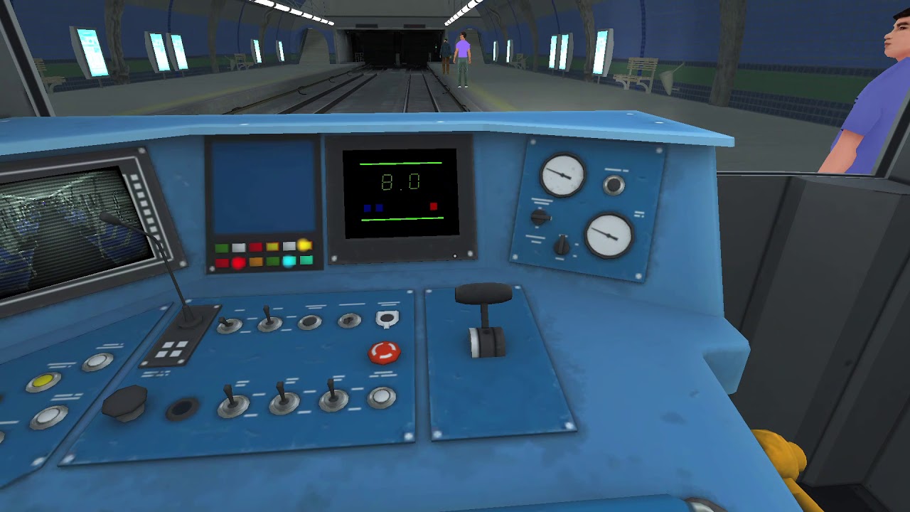 Subway Simulator Moscow Train Gameplay (PC Game)