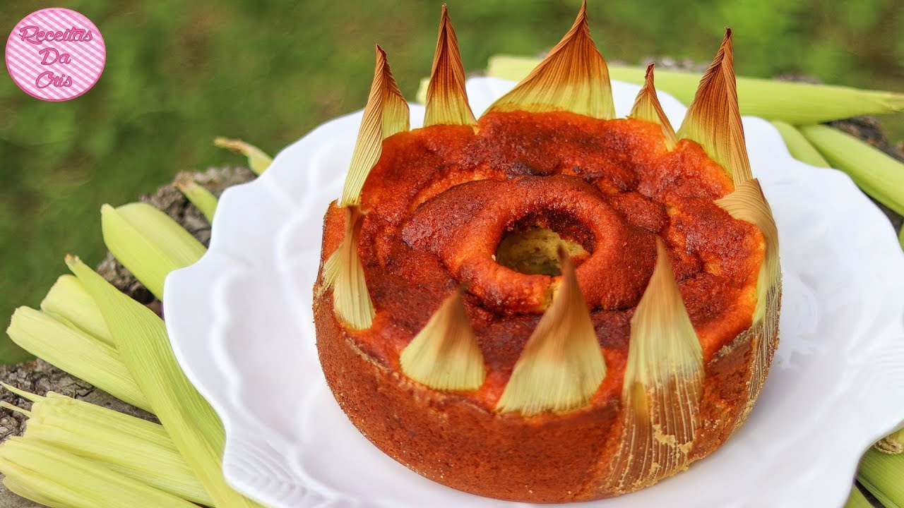[ESPECIAL FESTA JUNINA] BOLO PAMONHA DE MILHO VERDE NA PALHA | RECEITAS DA CRIS