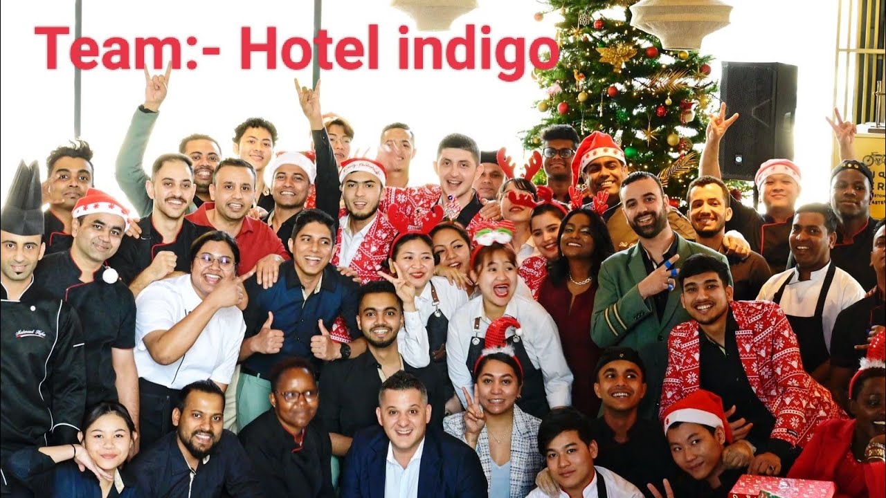 ||Christmas Celebration 2023☃️🎄|| @hotelIndigo #dubaichristmas