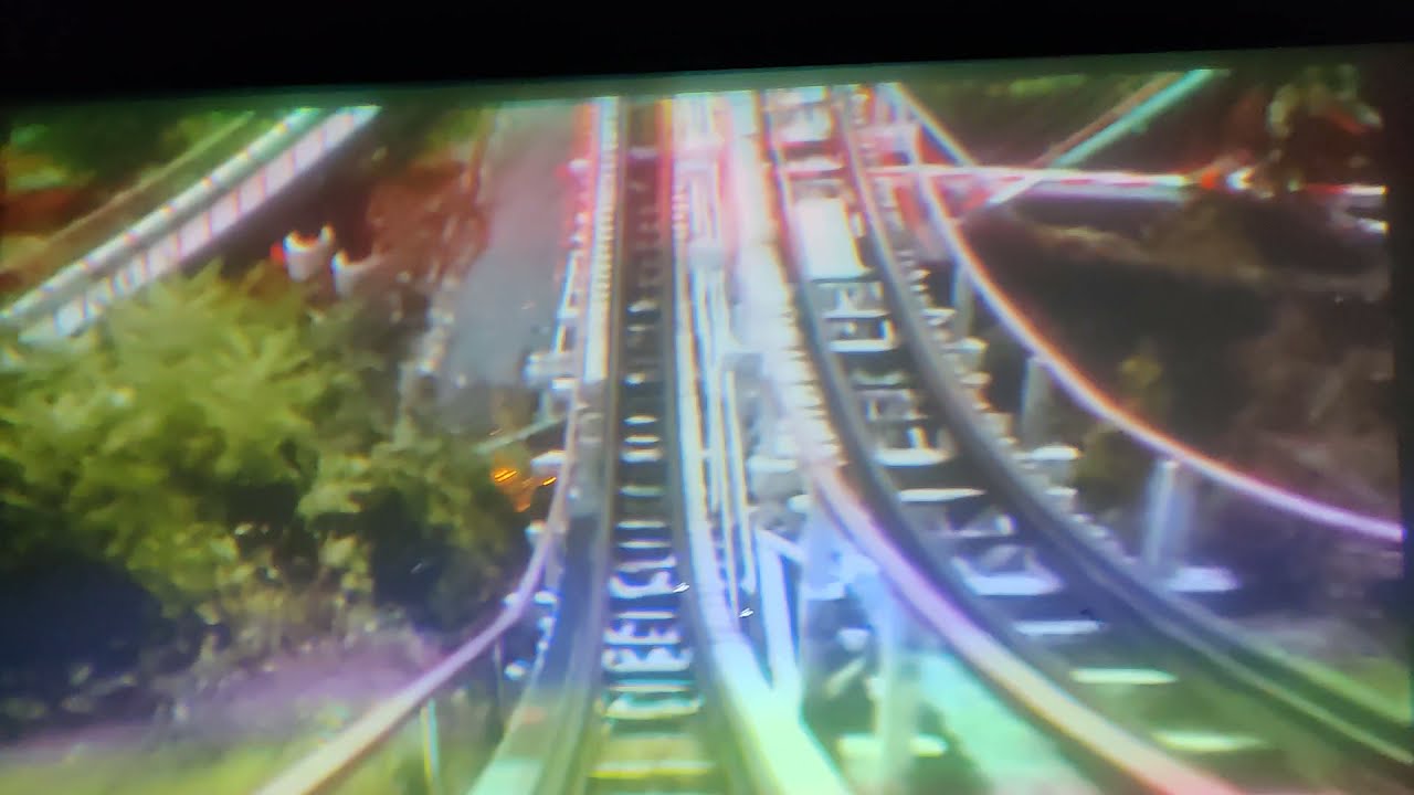 Thrill Rider roller coaster motion simulator at Mt. Playmore - Thunder Bolt