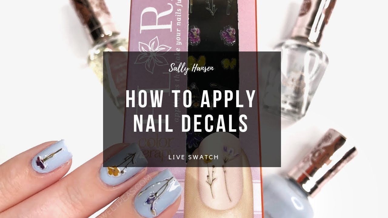 How To Apply a Sally Hansen Decal | 25 Sweetpeas