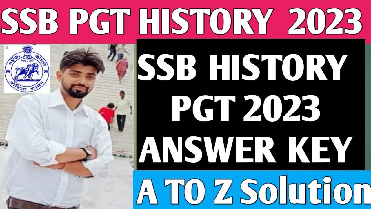 2023 SSB PGT Exam Answer Key! History! History PGT 2023! SSB History PGT 2023! GYANPRATAP Class
