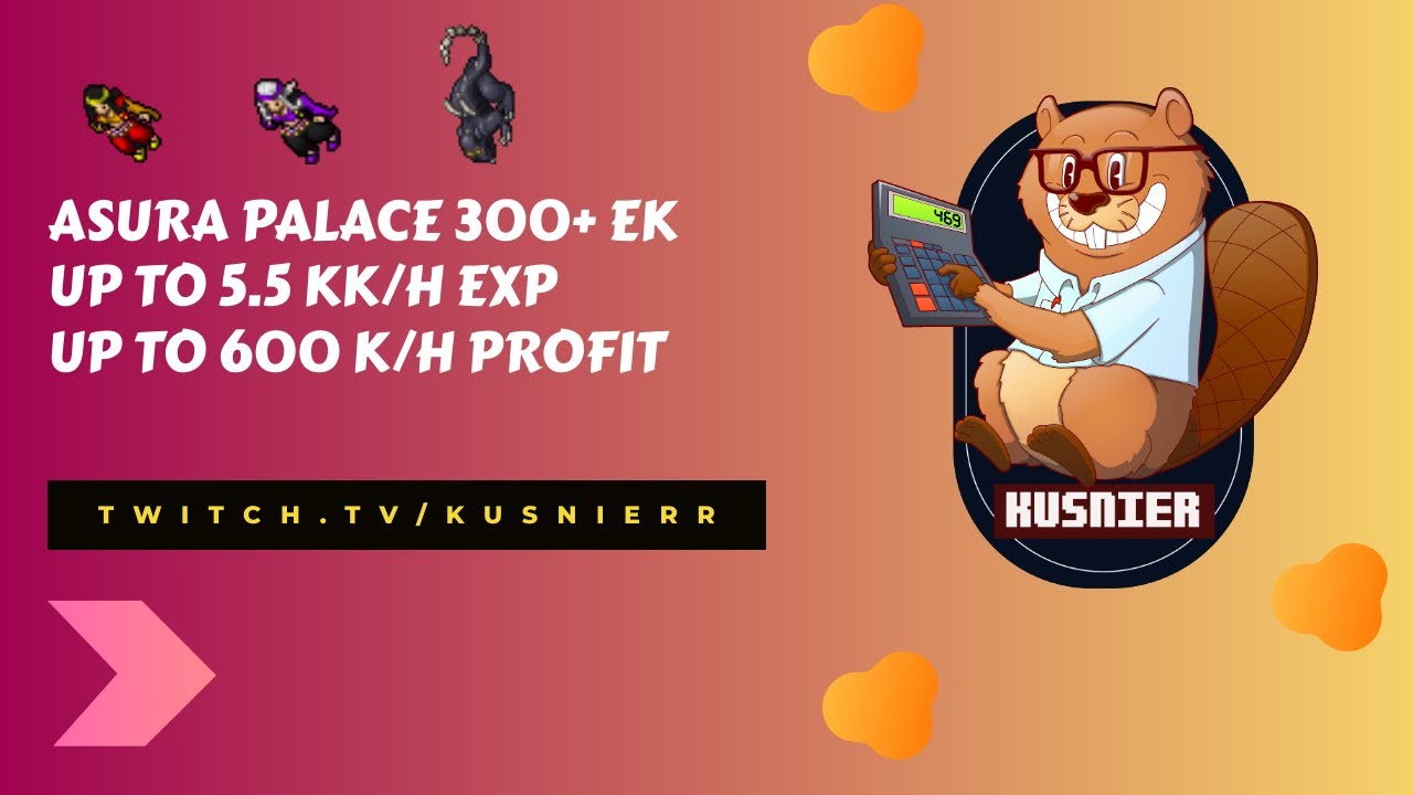 Asura Palace | 3.6 kk/h raw | 300+ Knight | Tibia Hunting Guide