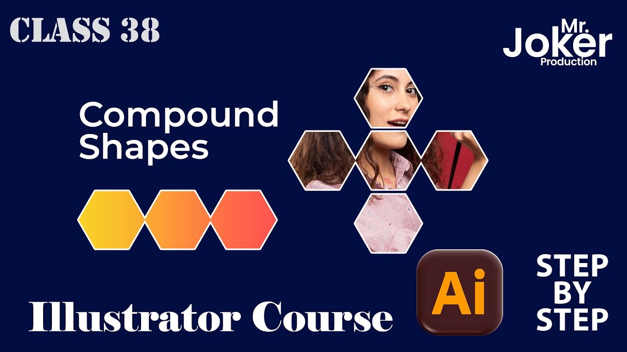 Adobe Illustrator 2026 Class 38 | Compound Shape | Non-Destructive Shape Combine | Hindi Tutorial