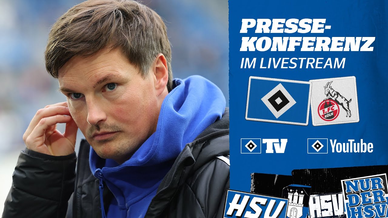 RE-LIVE: MATCHDAY-PRESSEKONFERENZ  I HSV vs. 1. FC Köln I 18. Spieltag