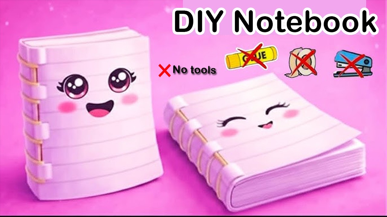 How to Make Mini Notebook at Home | No Glue Cute Paper Craft | School DIY