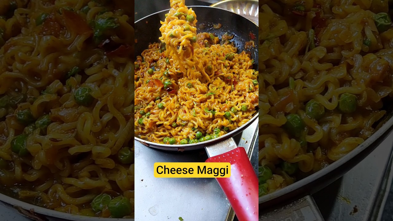 Cheese Maggi 😋✨ #shorts #cooking #recipe #food #maggi #cheesemaggi #viral #trending