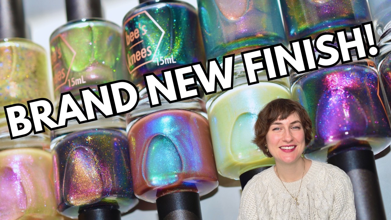 Bee's Knees Lacquer Book Tropes March 2025 BKL collection nail polish swatches & review