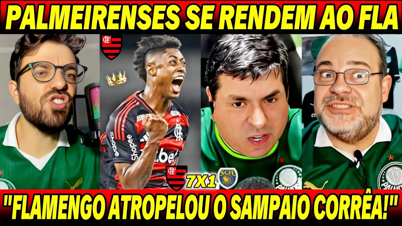 😱PALMEIRENSES RASGAM ELOGIOS AO FLAMENGO | 