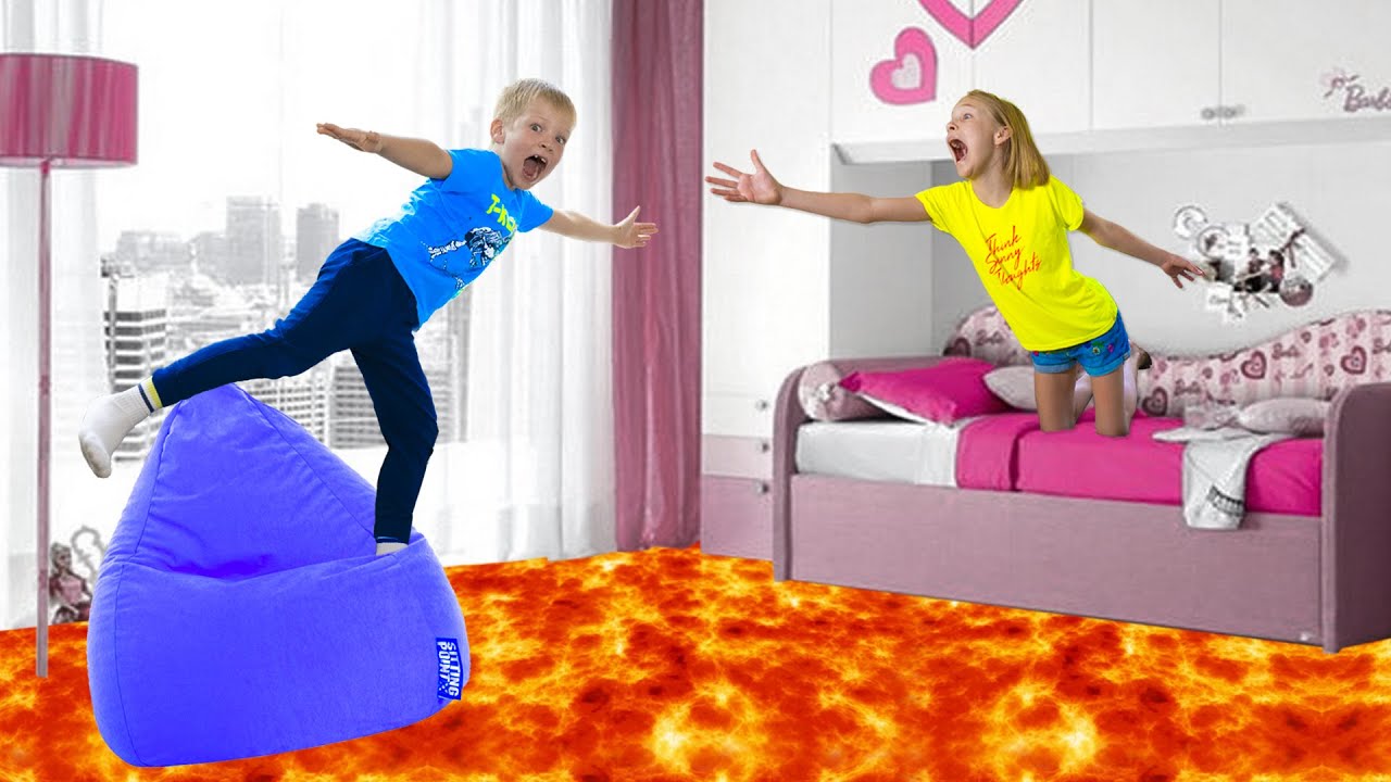 The floor is lava with Amelia and Akim!