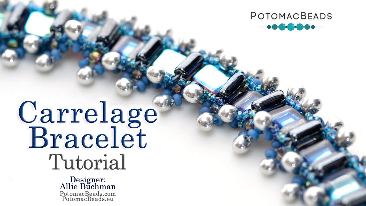 Carrelage Bracelet - DIY Jewelry Making Tutorial by PotomacBeads