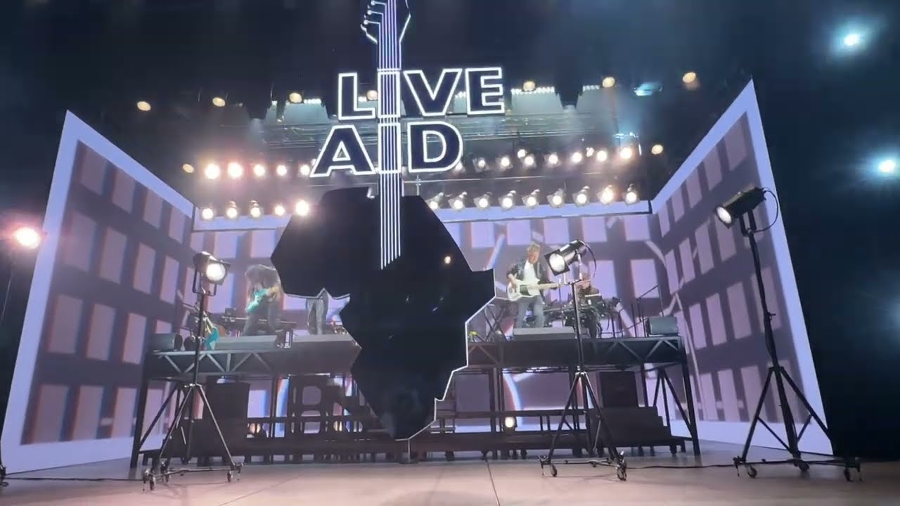 Just For One Day The Live Aid Musical Bows Shaftesbury Theatre Queen Who Bowie