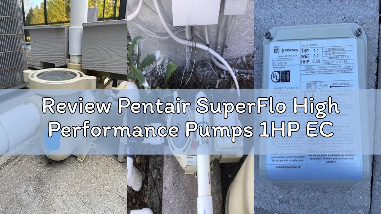 Review Pentair SuperFlo High Performance Pumps 1HP EC