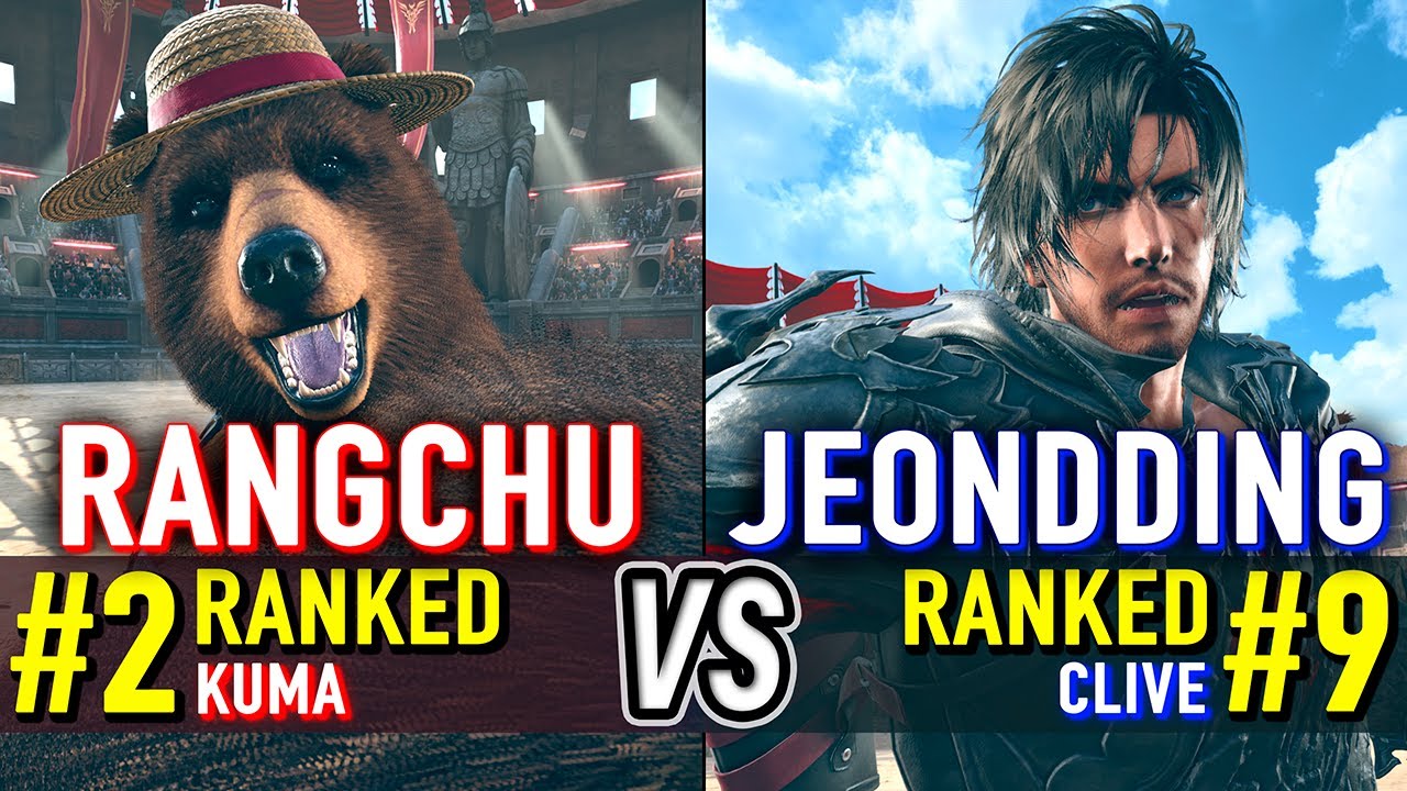 T8 🔥 RANGCHU (#2 Ranked Kuma) vs JEONDDING (#9 Ranked Clive) 🔥 Tekken 8 High Level Gameplay
