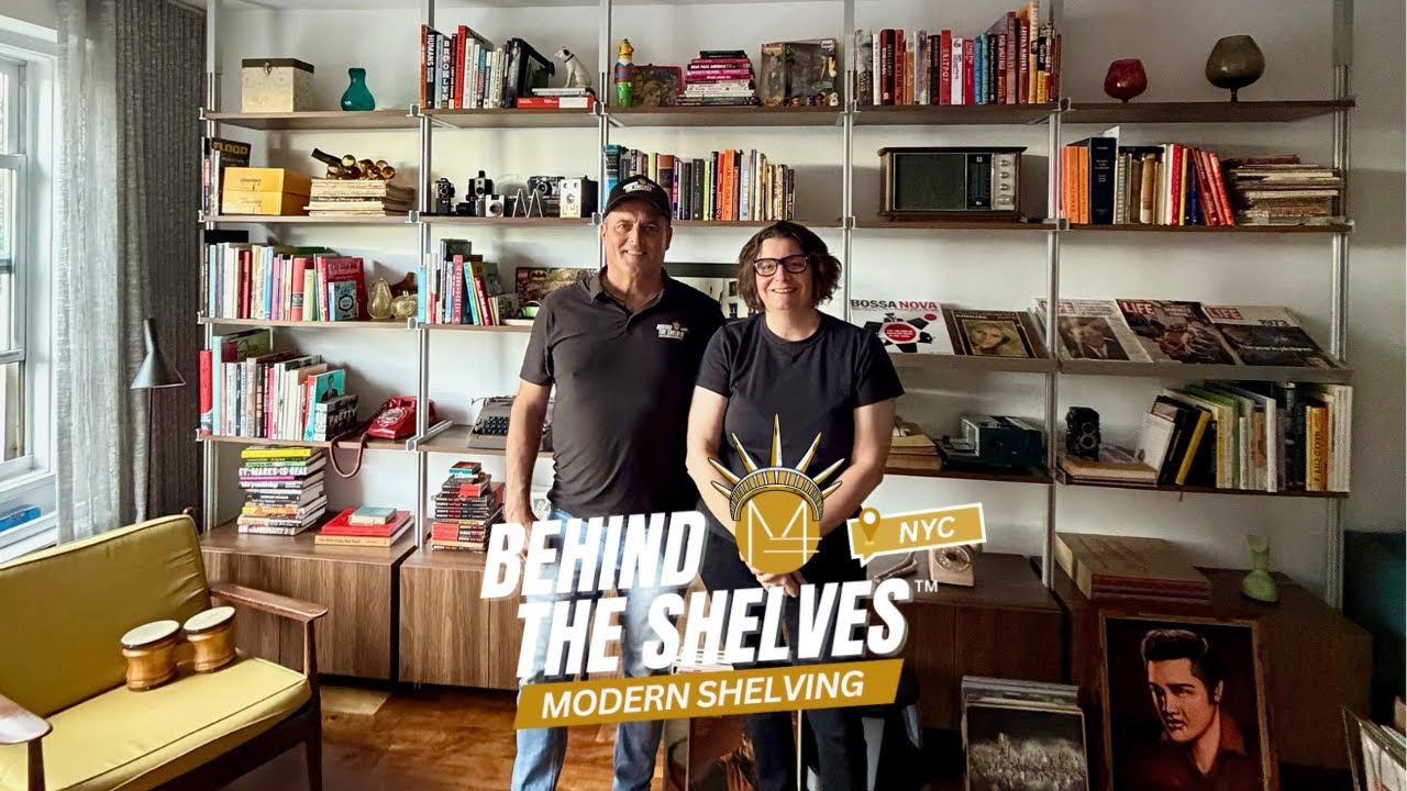 Behind the Shelves: Inside Michelle’s Mid-Century Modern Brooklyn Home