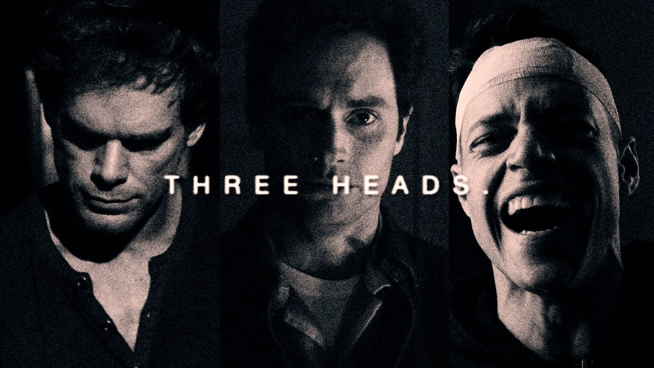 the dragon has three heads.