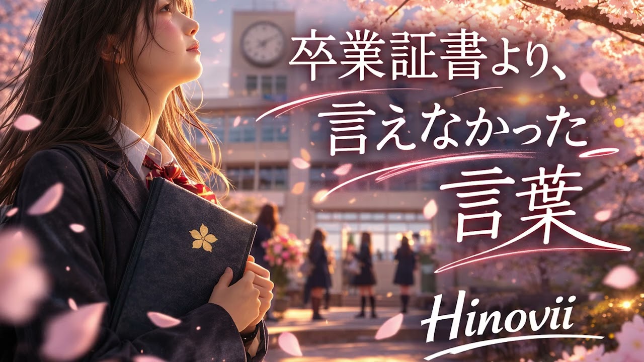 Hinovii – 卒業証書より、言えなかった言葉（Official Lyric Video）
