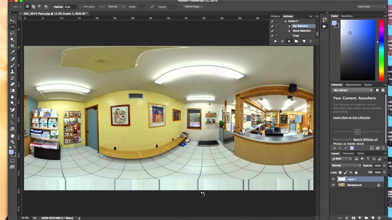 Fixing a black nadir from ballhead in Google Trusted Pano Editor