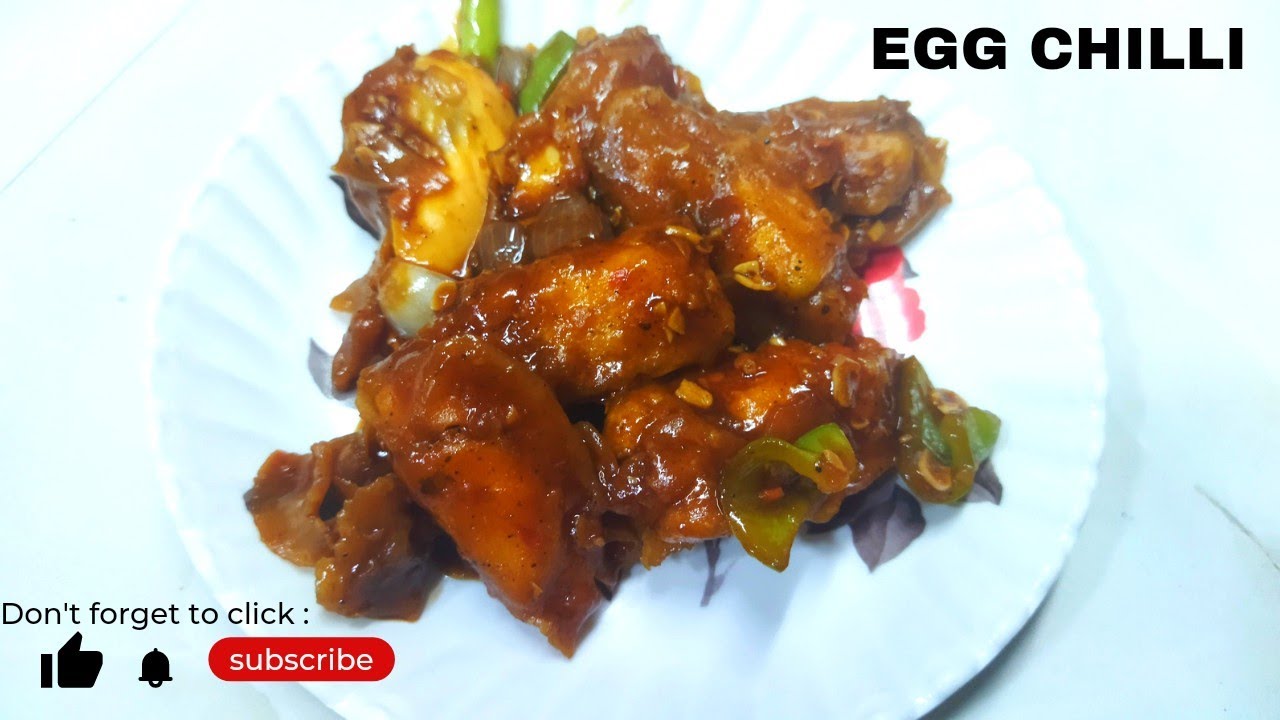 How to make Egg Chilli at home / Restaurant style Egg Chilli recipe