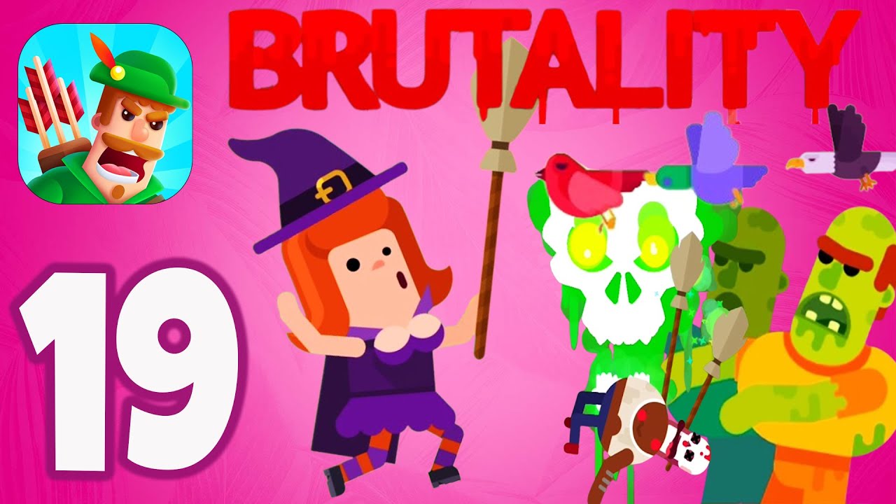 Bowmasters - Stephanie the Witch - Fatality & Zombies & Apple & Birds Gameplay Walkthrough Part #19