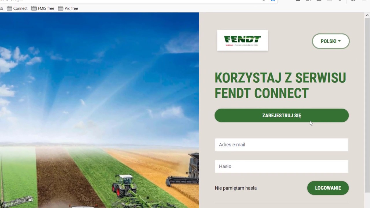 Jak założyć konto w Fendt Connect