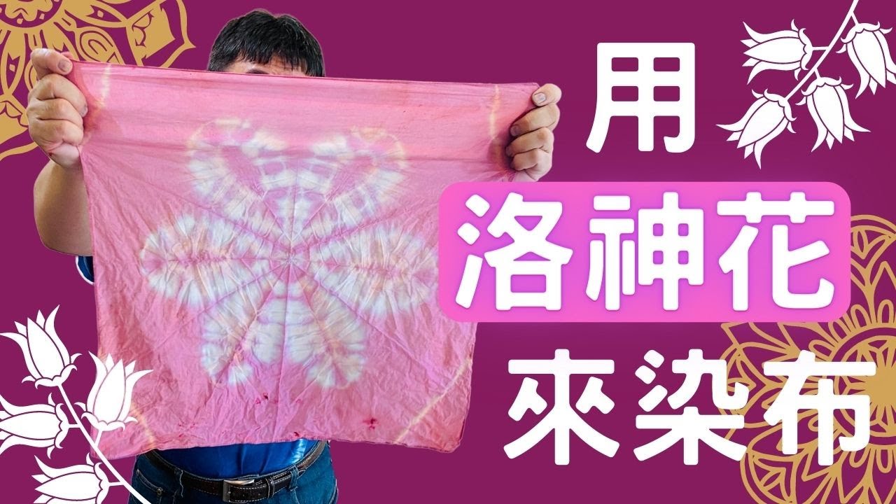 柯老師來教你如何用洛神花來染布 在家就能輕輕鬆鬆的完成