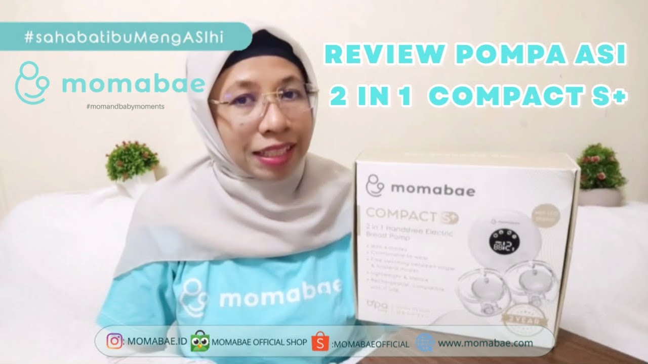 REVIEW POMPA ASI MOMABAE TERBARU COMPACT S+  2 in 1 Pertama di INDONESIA