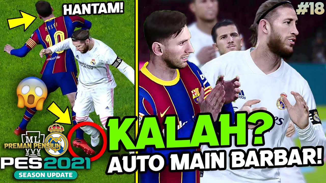 HAMPIR KALAH DI EL CLASICO! REAL MADRID LAKUKAN HAL MENGEJUTKAN! | MASTER LEAGUE #18 | PES INDONESIA