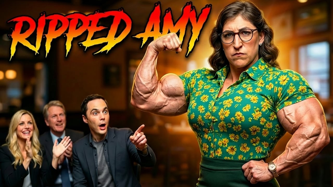 Full Video: Ripped Muscle Girl Amy Farrah Fowler