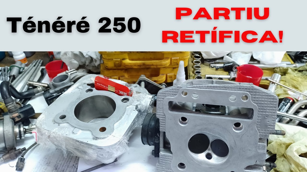 XTZ250 TÉNÉRÉ - 2016 - Retentores de Válvulas + Brunimento de Cilindro! (revisão geral pesada!)