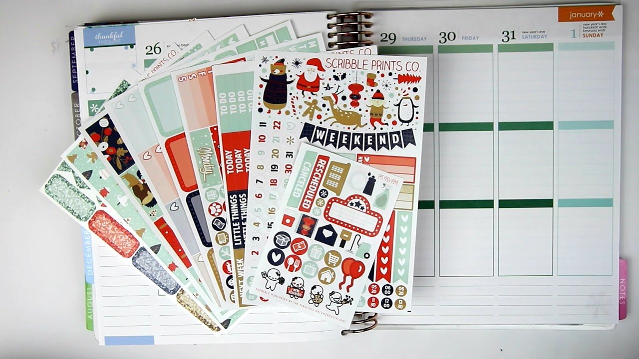Plan With Me | Let It Snow (ScribblePrintsCo)