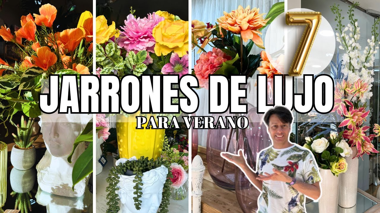 TOP 7 JARRONES CON FLOR para DECORA TU CASA EN VERANO 2024🏠 ORJO'S HOME