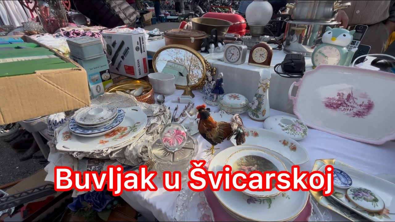 Pijaca -BUVLJAK-prolom ljudi na jednom mjestu pogledajte kako to izgleda u Švicarskoj 