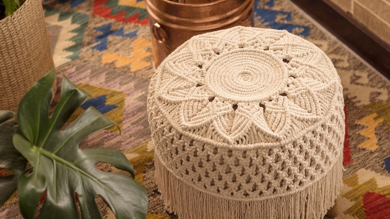 [ DIY ] MACRAME CIRCULAR | PUFF EN MACRAME | MACRAME POUF TUTORIAL | MACRAME STOOL