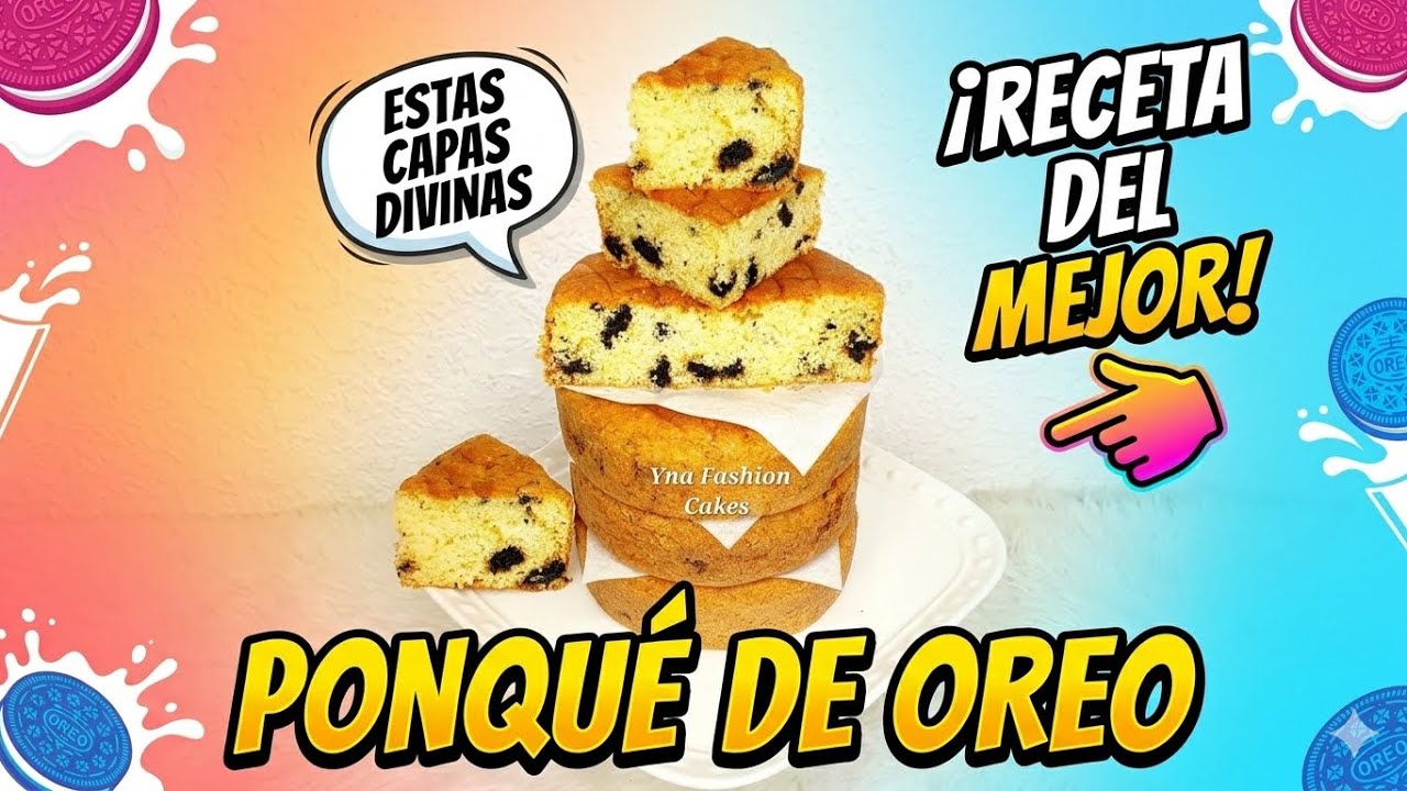 Ponque de oreo / Torta de oreo / Bizcocho de oreo / Pan de oreo