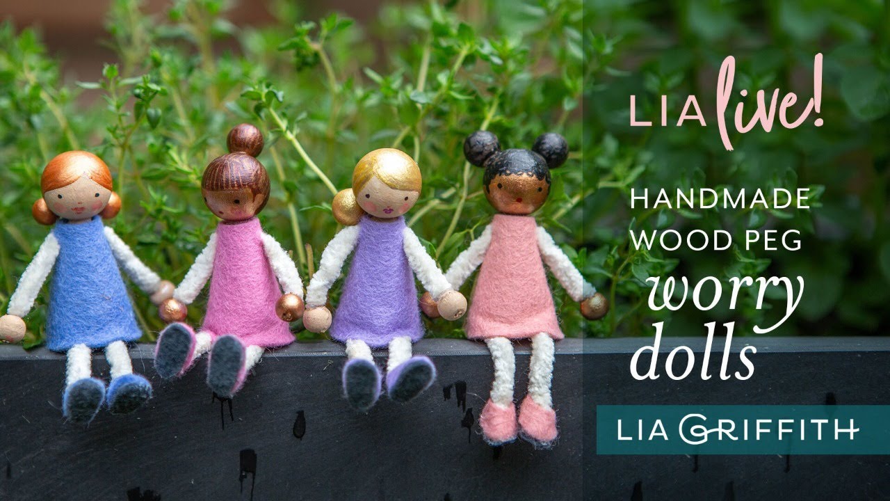 DIY Wood Peg Worry Dolls