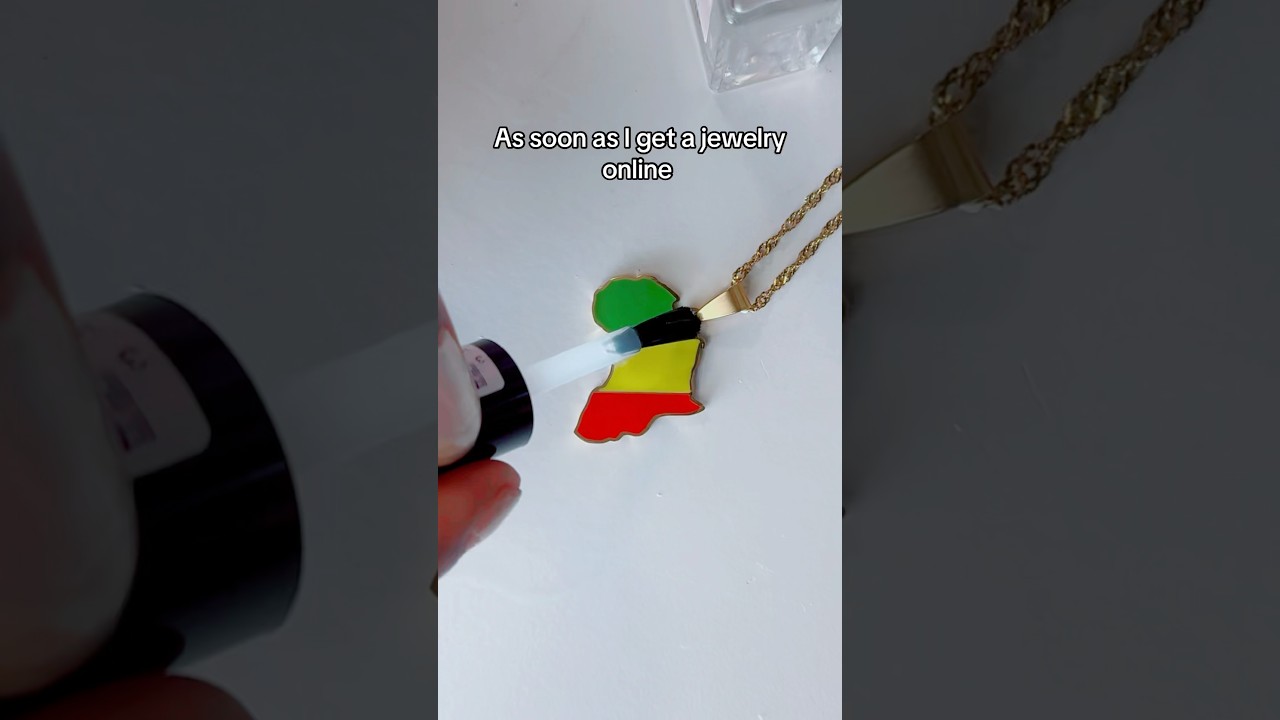 Use clear nail polish for your cheap  jewelry #hack#nailpolishhack
