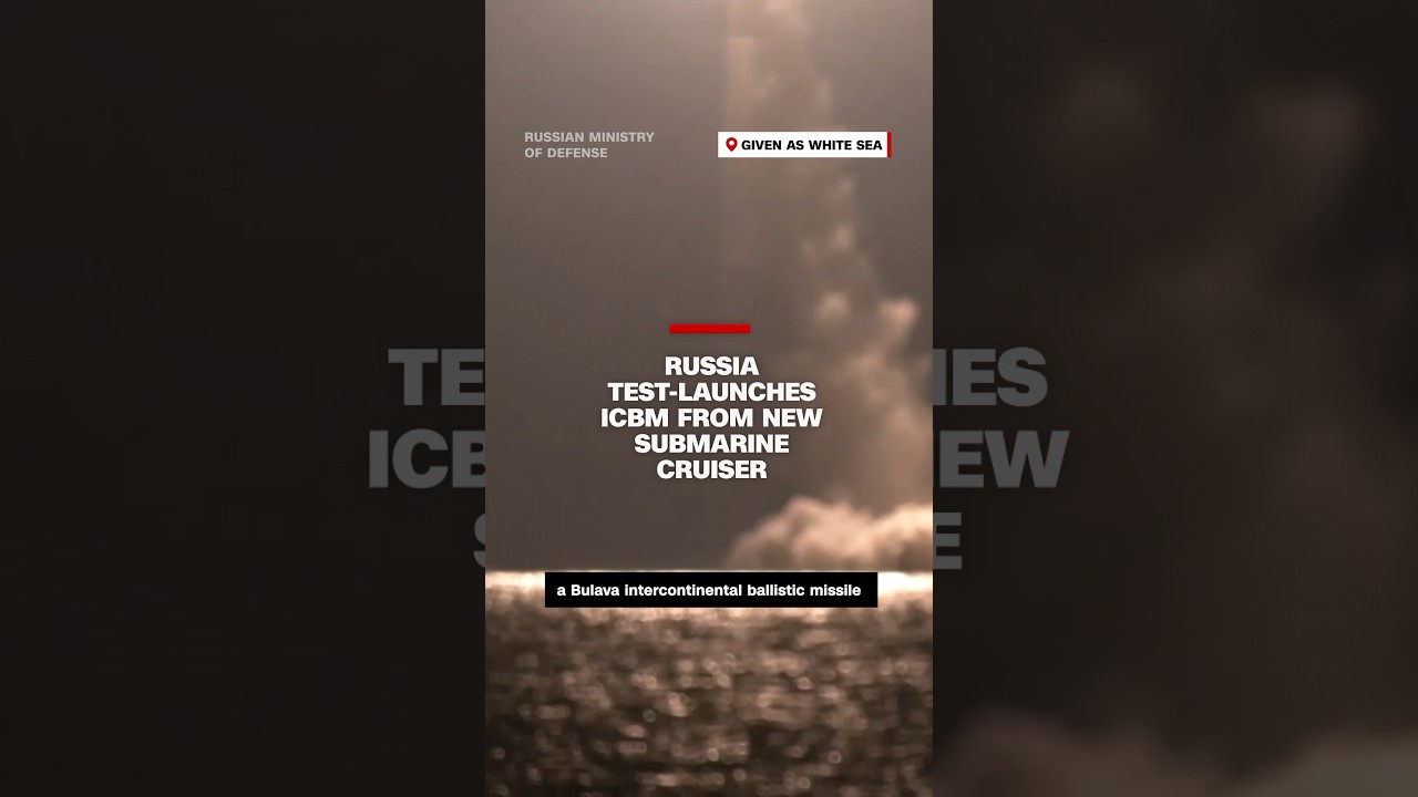 Russia test-launches ICBM from new submarine cruiser
