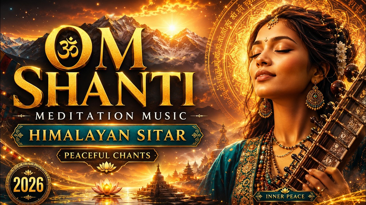 🕉️ Om Shanti: Himalayan Meditation Music with Sitar & Peaceful Chants for Deep Relaxation