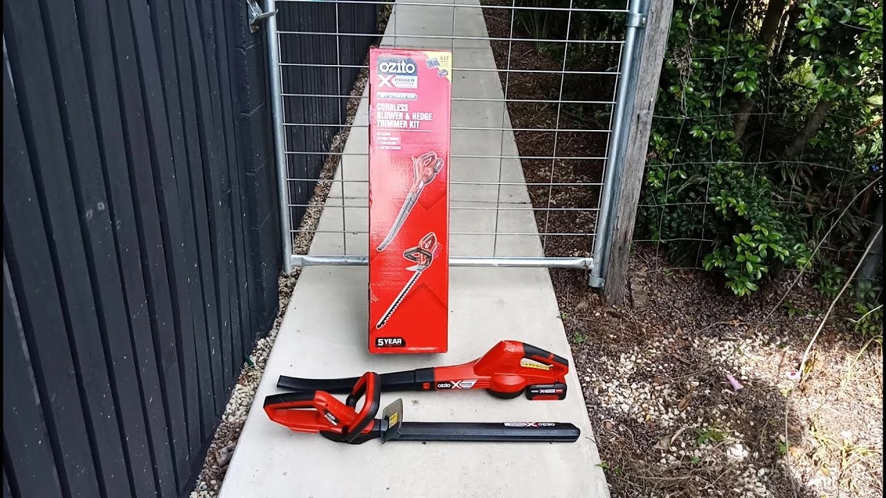 Ozito 18v hedge trimmer review and test
