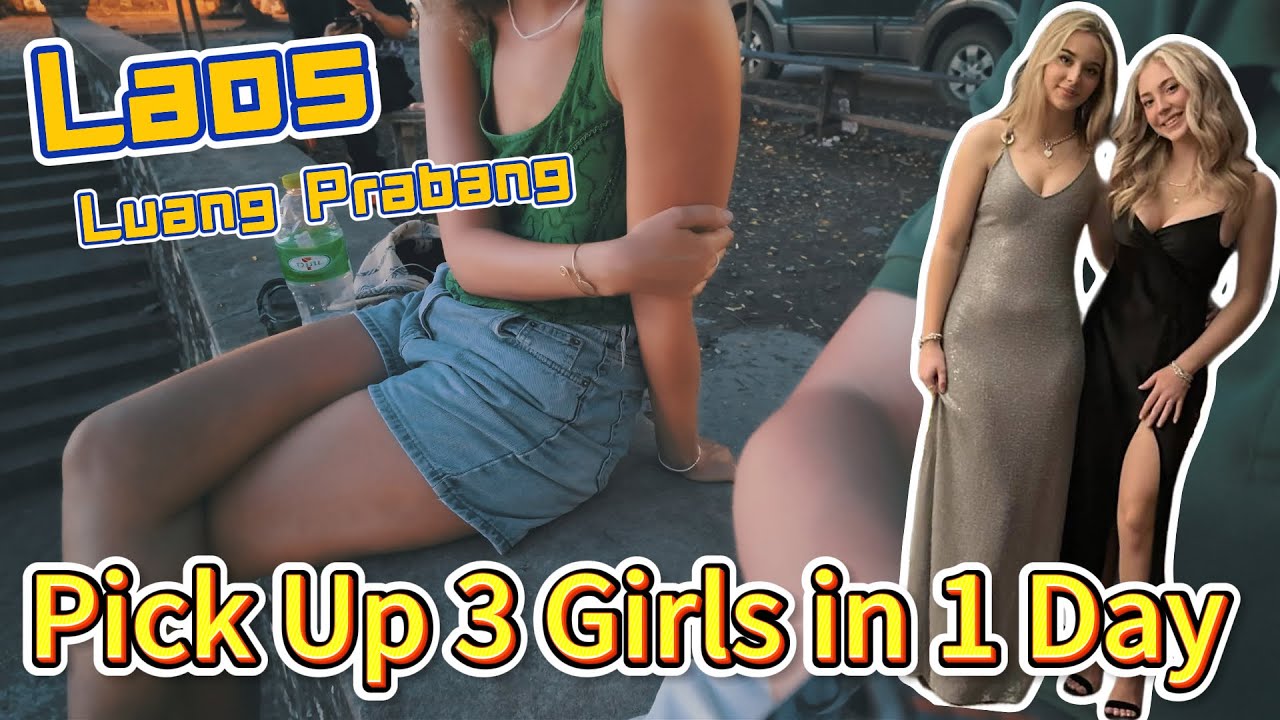 Why so Many White Girls in Laos???😃👍 #luangprabanglaos #travel #pickup #southeastasia #dating
