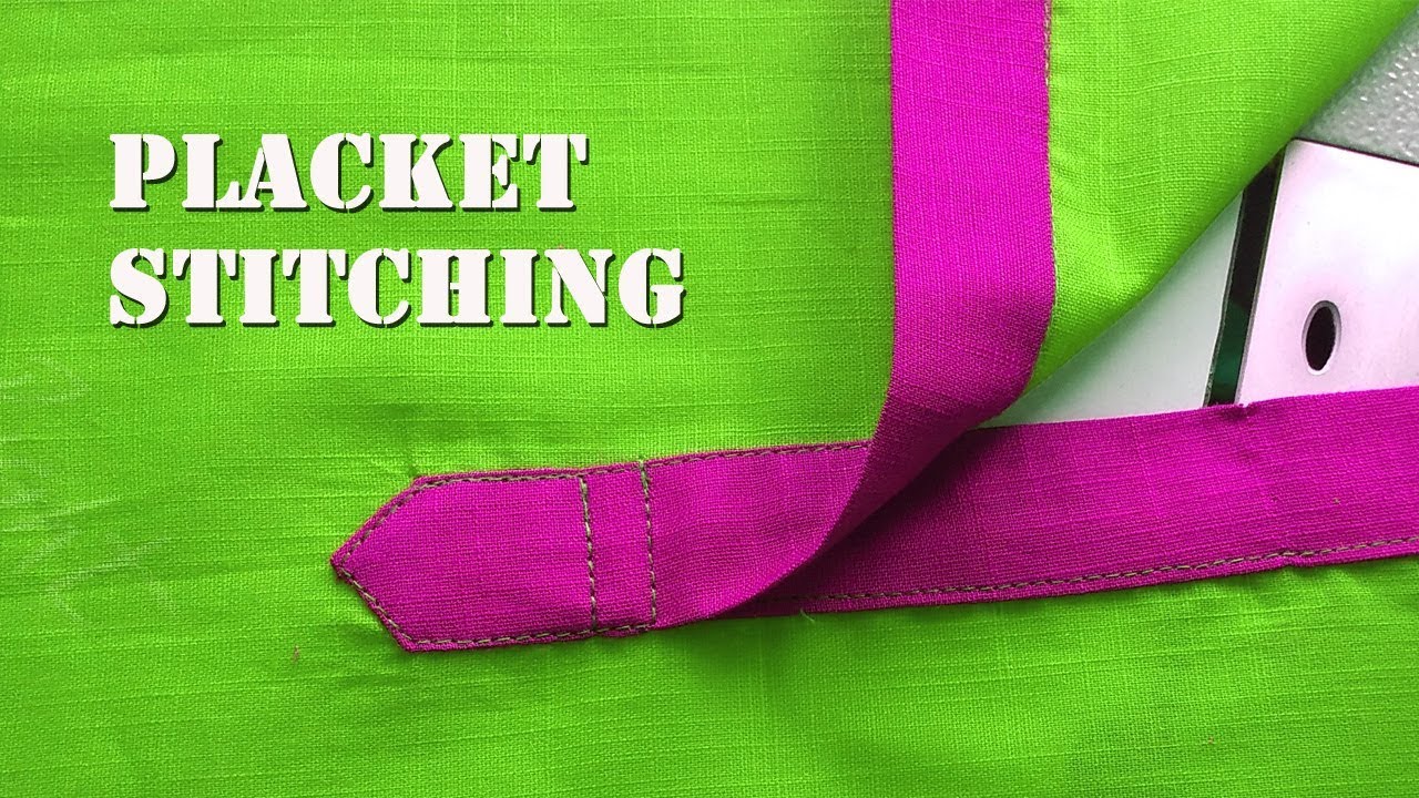Kurti Placket Stitching easy method/shirt placket EMODE