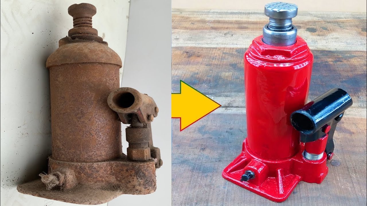 30 Year Old Amazing Restoration Of 16Ton Hydraulic Jack-Giant Truck Hydraulic Jack Repair |