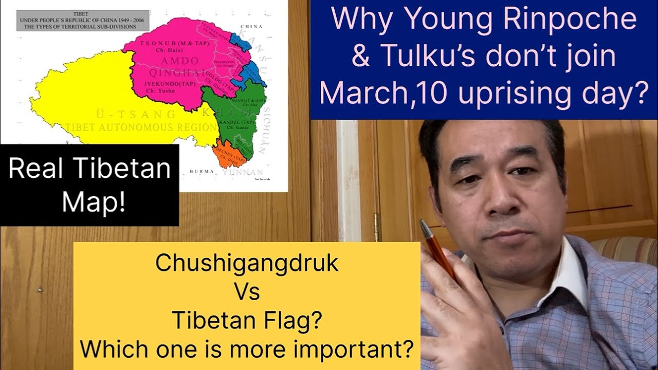 Tibetan Map. Truth ! Why high lamas & Rinpoche & their families & kids don’t join 10th March!