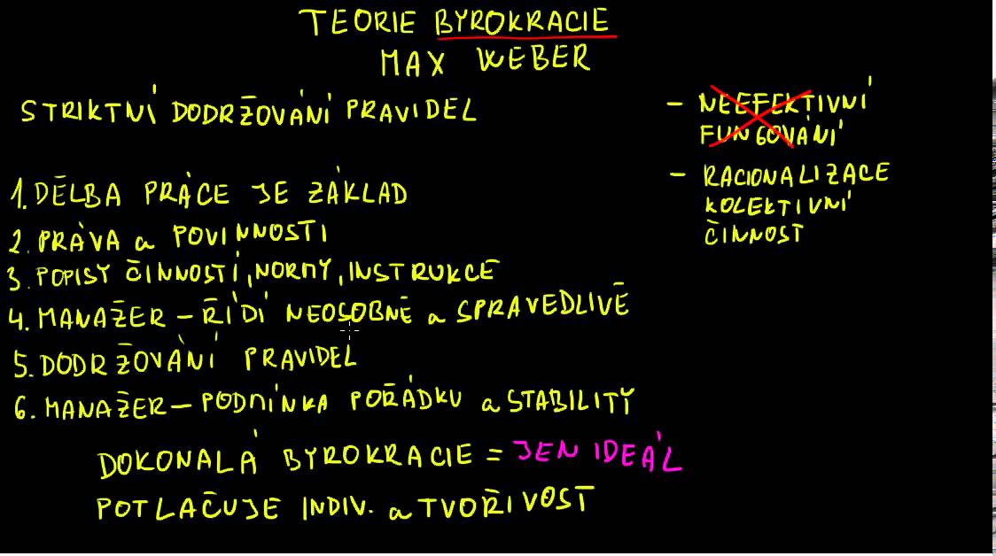 20. Management: Teorie byrokracie (ekospace.cz)