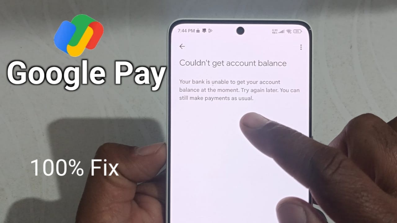 Couldn't get account balance | Google pay account balance check problem | Gpay not working